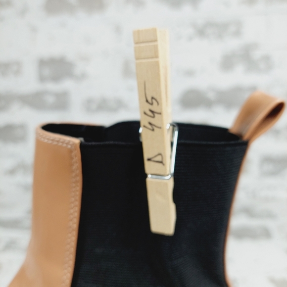 New Open Edit Women Iris Tan Chelsea Platform Ankle Boots D445 - Picture 12 of 12